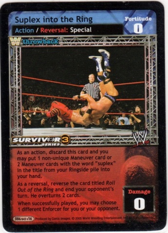Suplex into the Ring (SS3) (Throwback)